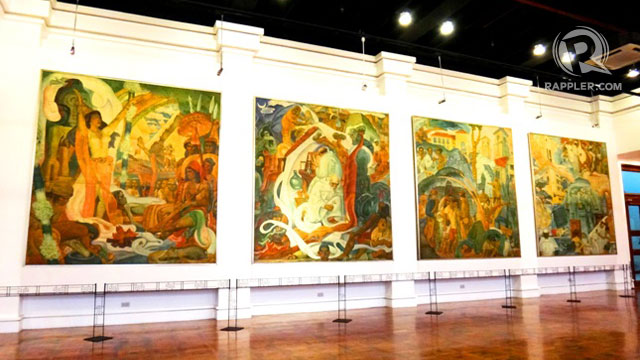 LARGE-SCALE. These paintings by Carlos 'Botong' Francisco portraying the progress of Philippine medicine were placed in one of the museum’s new galleries