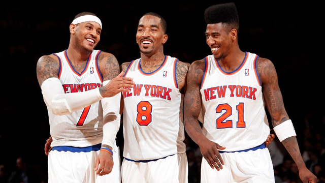 GOOD TIMES. The Knicks are rolling and everybody's happy. Photo from Knicks' Facebook page.