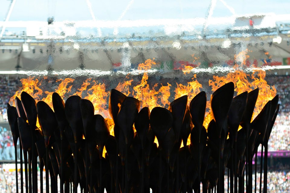 LAST FEW DAYS. The Paralympic Cauldron as seen at the Olympic Stadium in London, September 8, 2012. Image courtesy of the International Paralympic Committee.