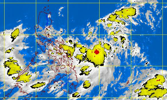 MTSAT Enhanced IR Satellite Image for 9:32 a.m., 26 June 2012, showing the Active Low Pressure Area (ALPA) just east of Samar. Photo courtesy of PAGASA.