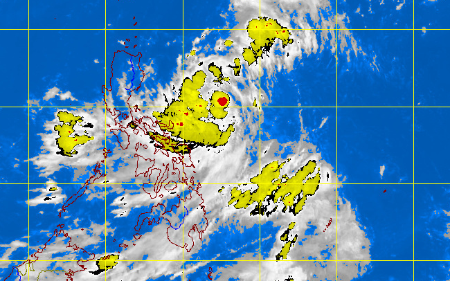 MTSAT Enhanced IR Satellite Image for 7:32 a.m., 27 June 2012, showing tropical depression Dindo (international codename Doksuri). Photo courtesy of PAGASA.