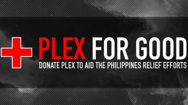 PLEX FOR GOOD. The makers of EVE Online want you to donate an in-game item for typhoon relief. Image from CCP