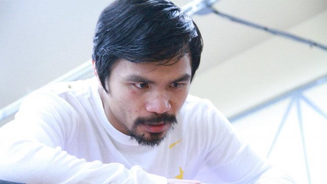 Manny Pacquiao in his Baguio training camp for his fight against Juan Manuel Marquez.