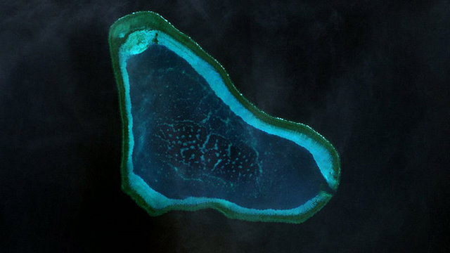 SCARBOROUGH SHOAL. China insists on calling Scarborough Shoal an island. 