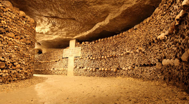 RIGHT BENEATH THE BUSTLING CITY. Millions of people were buried under Paris