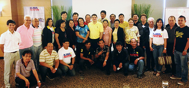 Participants with Senator Teofisto Guingona III at the end of the three-day conference