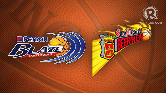 BACK TO BEER. The Petron Blaze Boosters will revert to their San Miguel Beermen name beginning in the Commissioner's Cup