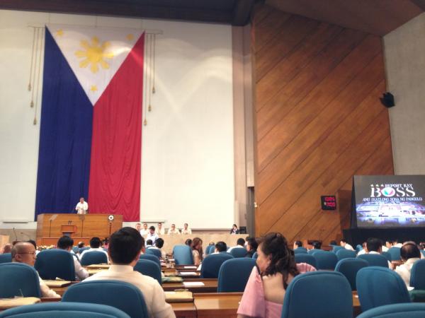 Speaker's Opening Remarks of the 3rd Regular Session of the 15th Congress. Photo by Rep. Luigi Quisumbing