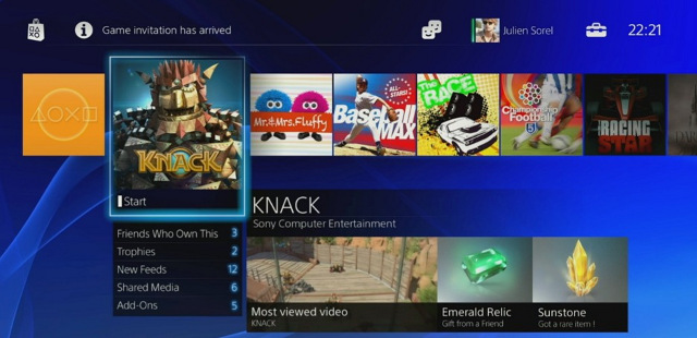 PS4 STORE. Sony shows off what the new PlayStation Store looks like. Screen shot from livestream.