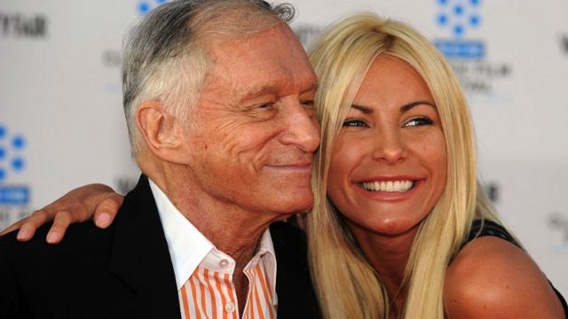 PLAYBOY FOUNDER. Playboy magazine founder Hugh Hefner arrives with his fiancee Crystal Harris at the TCM Classic film Festival opening night and World premiere of the newly restored "An american in Paris" in this April 28, 2011 file photo in Hollywood, California. AFP file photo 