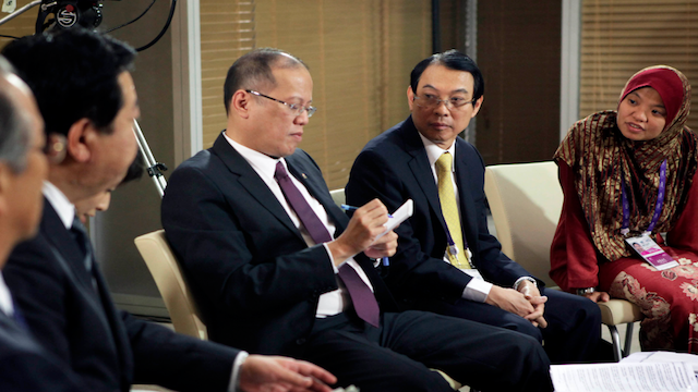 President Benigno Aquino III attends the APEC Business Advisory Council dialogue with other countries' leaders during the 20th Asia-Pacific Economic Cooperation (APEC) summit in Vladivostok, Russia. Photo courtesy of Malacañang Photo Bureau