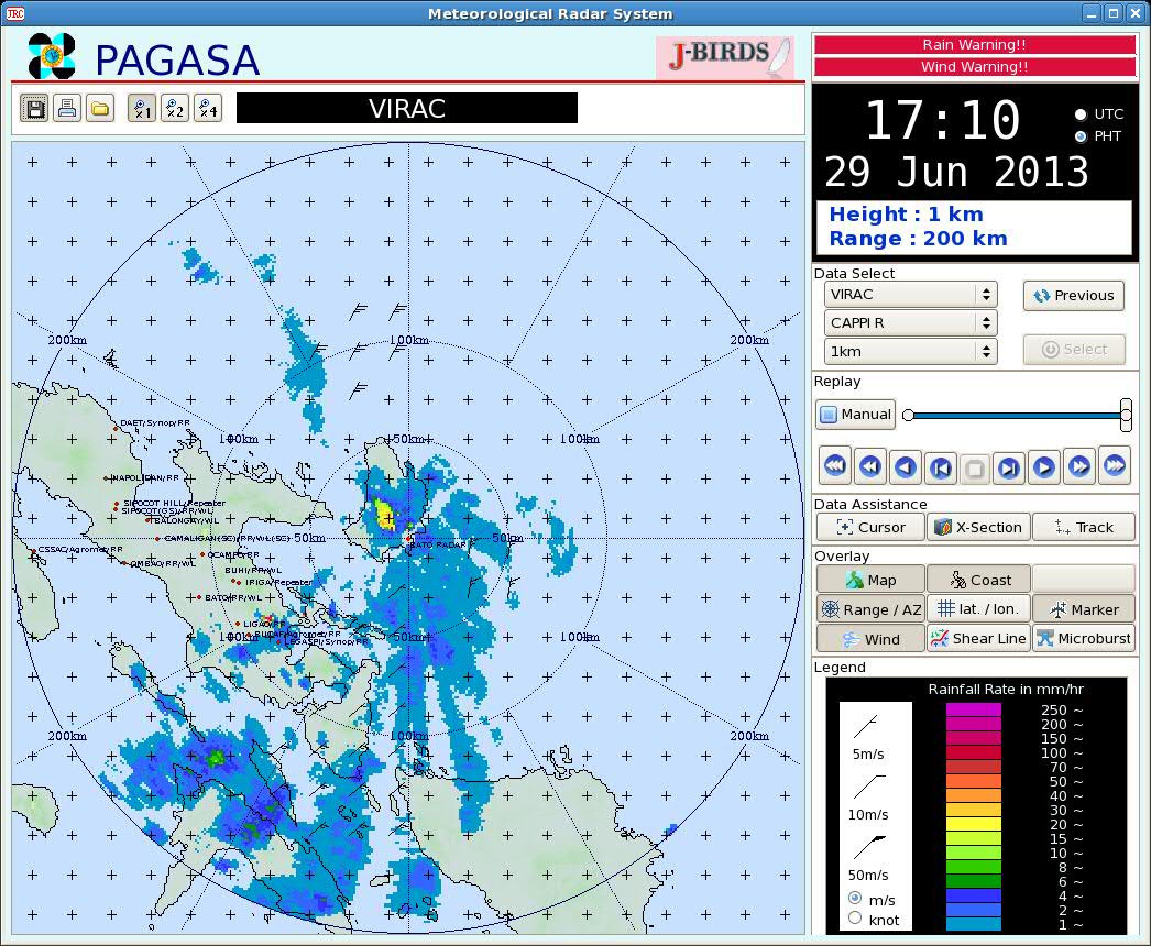 Radar view image from http://prsd.pagasa.dost.gov.ph/legazpi/