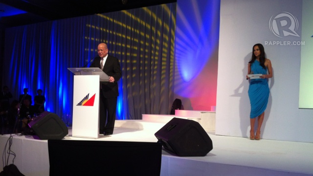 PAL and San Miguel president Ramon Ang announces the long-haul plans of PAL. Photo by Katherine Visconti
