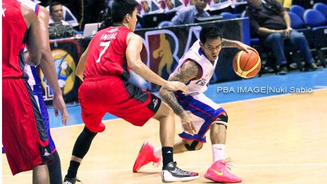 LOCAL SPARK. Tubid ably supported import Renaldo Balkman in their win over Barako. Photo by Nuki Sabio/PBA Images