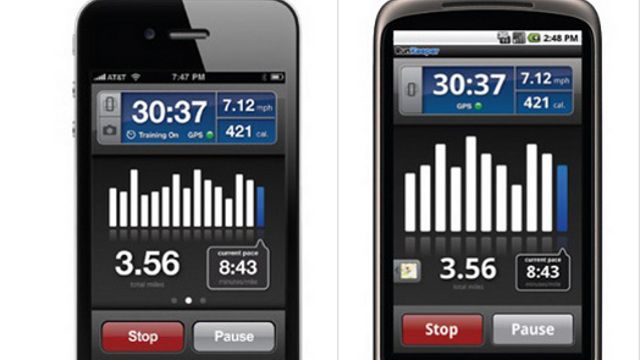 RUNKEEPER. This is a running app that lets you track your progress and share it with the world. Screen shot from www.runkeeper.com