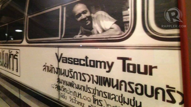 ON THE GO. A photo of a mobile vasectomy clinic which helped promote family planning.
