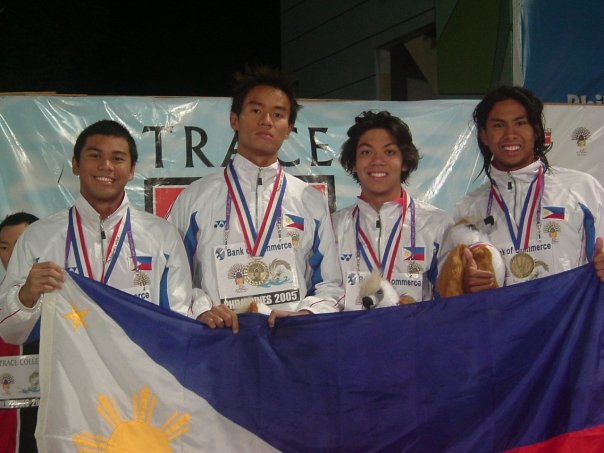 CHAMPION SWIMMER. Timmy Chua represented the country in the 2005 Southeast Asian Games. Courtesy of Timmy Chua.