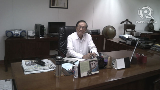 SERVICE FOR THE OFW. The diplomat at his office. Photo by Carol Ramoran/Rappler