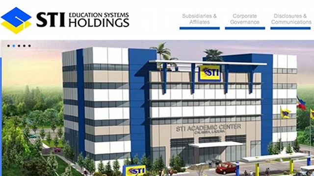 EDUCATION BUSINESS. Expansion and acquisition of new schools expected to boost STI total enrollment to  100,000 by 2015. Screenshot of www.stiholdings.com homepage