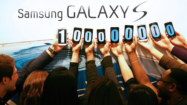 A NEW GALAXY. Samsung's Galaxy S series unit sales hit a new milestone. Photo from Samsung Tomorrow Flickr at http://www.flickr.com/photos/samsungtomorrow/8379134928