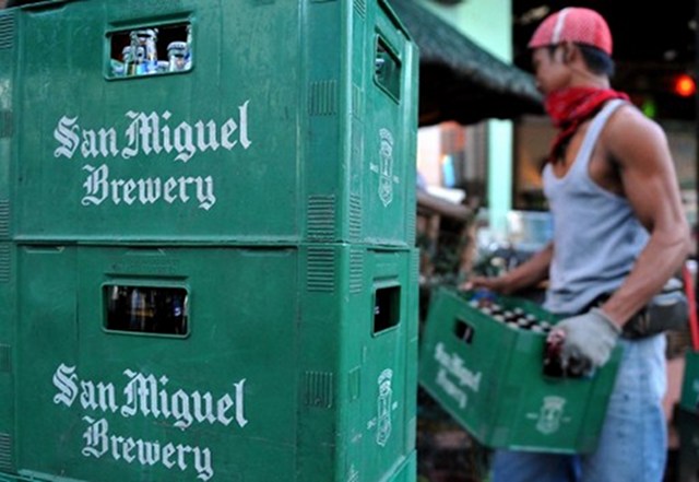 PRIVATE TO PUBLIC? San Miguel Brewery, the delisted country's biggest brewer, may make a stock exchange comeback. File photo by AFP