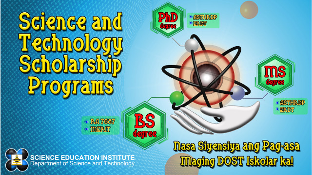 SCHOLARSHIPS. The DOST-SEI will hold Science and Technology Undergraduate Scholarship exams on September 22, 2013