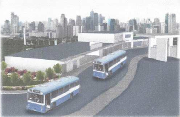 PUBLIC TRANSPORTATION HUB. A transportation and retail hub will be erected at the corner of McKinley Road and EDSA, near the existing Ayala Avenue MRT station.