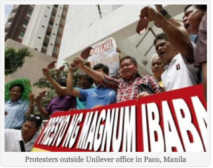 PROTEST? Screenshot of photo from So What's News article.