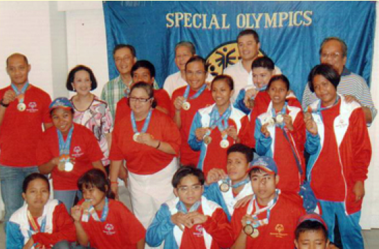 WINNERS. Aivie Dungca with the Philippine Special Olympics team. Courtesy of the Special Olympics Philippines website.