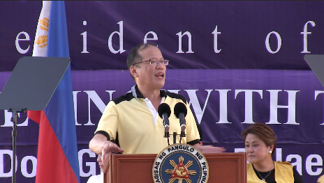FACING MINDANAO. President Benigno Aquino III focused on efforts post-Sendong in his Cagayan de Oro speech. Photo by Natashya Gutierrez.