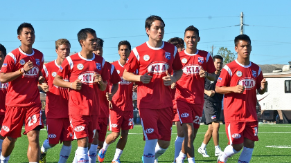 Azkals training in Chicago. Photo from official website
