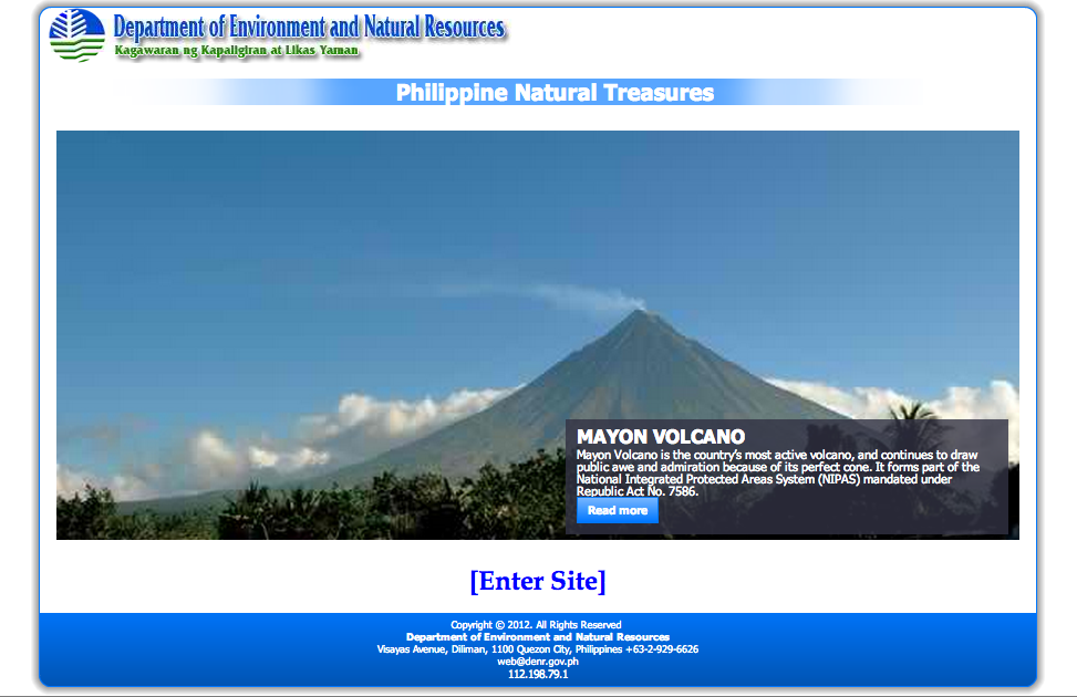 SOCIAL MEDIA VOLCANO? Hackers defaced DENR web site as netizens protest Cybercrime law