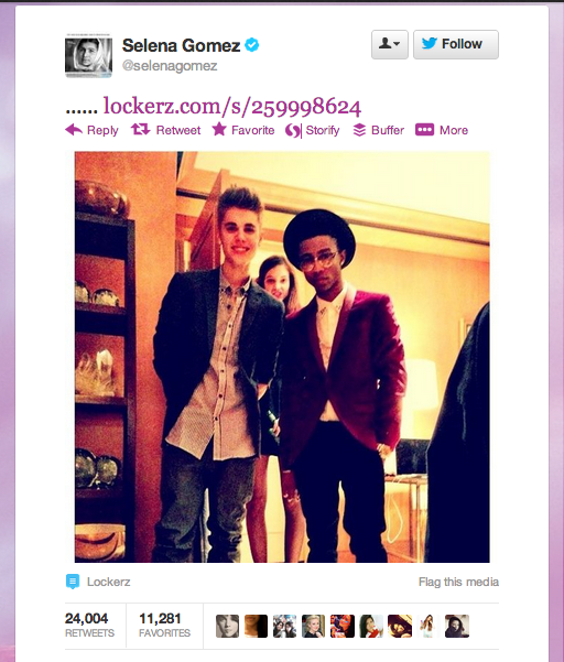 Screenshot from Selena Gomez's Twitter.
