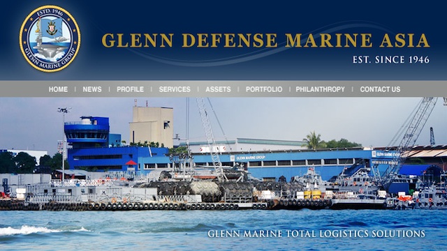 LOGISTICS SOLUTIONS. Glenn Defense Marine Asia specializes in marine and offshore logistics, maritime security and force protection and operates in 27 Asia-Pacific countries. Screen grab from the company's website www.glenndefensemarine.com