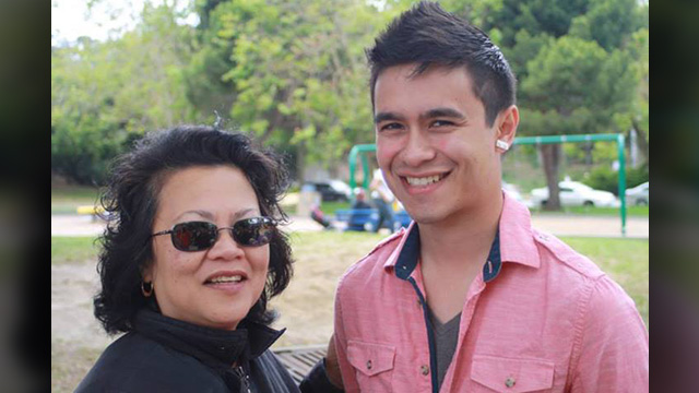 MULTI-ETHNIC. Sean Harris poses with his mother. His grandfather hails from Santa Barbara, Pangasinan 