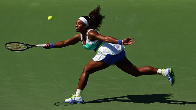 EASY WIN. Serena Williams made short work of Italy's Flavia Pennetta in the first round. Photo by Mike Ehrmann/AFP