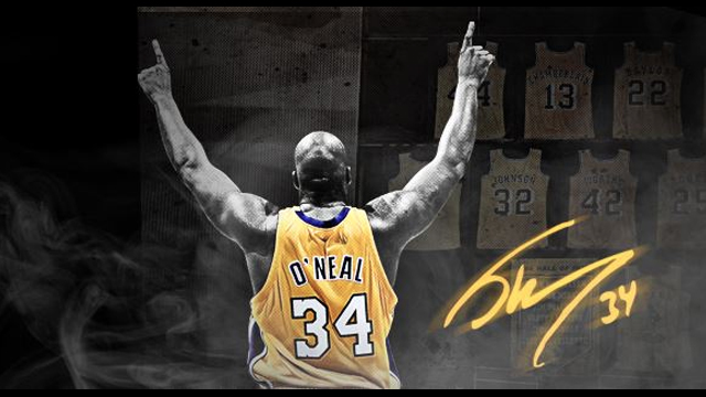 THE DIESEL. Shaq brought 3 championships to Laker land. Graphic from Lakers' Facebook page.