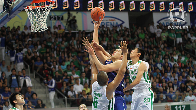 Ateneo's Greg Slaughter paced the Blue Eagles with 20 points. Photo by Josh Albelda.