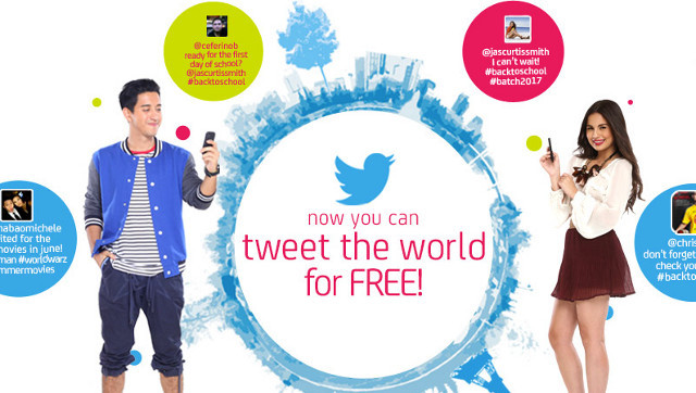 FREE TWITTER. Smart offering free Twitter services for users for a limited time. Screen shot from Smart