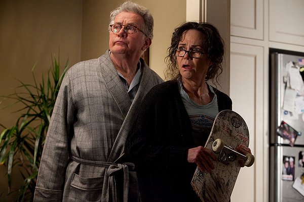 FRAZZLED FOSTER PARENTS. Martin Sheen and Sally Field play Uncle Ben and Aunt May 