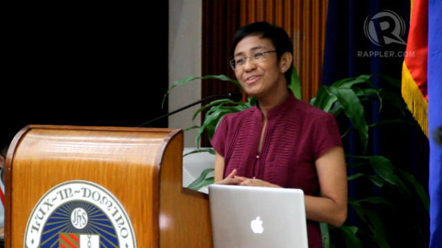 RIPPLES OF CHANGE. Rappler CEO Maria Ressa noted that teachers play a vital role in influencing their students' social networks. Photo by Dindin Reyes