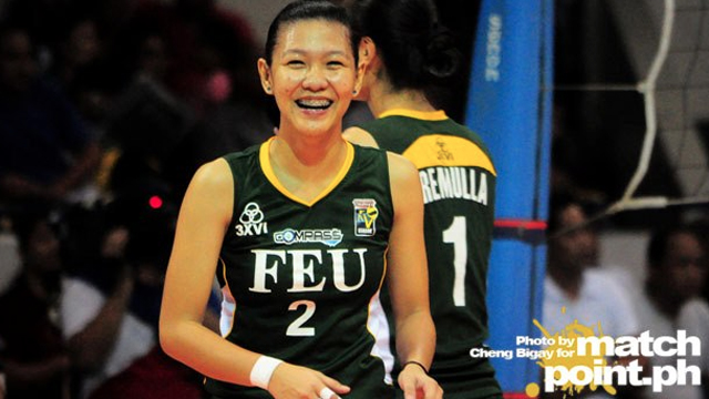 NO RUST. Tabaquero showed little signs of rust when she played for FEU in the Shakey's V-League last year. Photo by Cheng Bigay/MatchPointPH