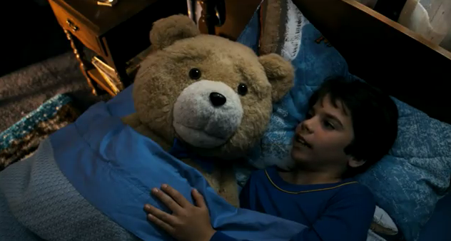 FUNNY AND ADORABLE. 'Ted' wins over 'Magic Mike.' Screen grab from YouTube