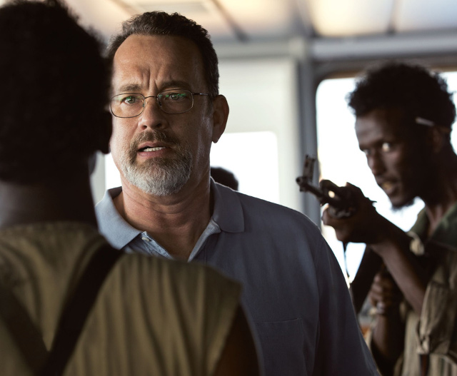 'VERY GOOD PORTRAYAL.' Tom Hanks as 'Captain Phillips.' Image from the film's Facebook