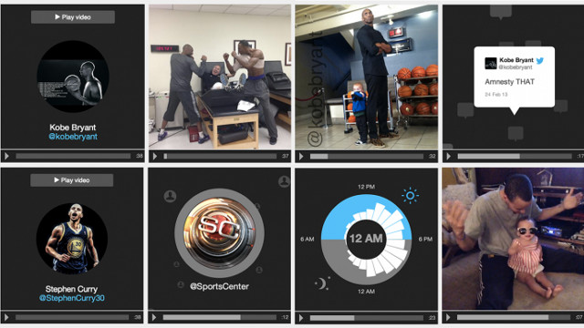 HIGHLIGHT REELS. Twitter and Vizify team up to make tweetable highlight reel videos. Screen shot from Twitter