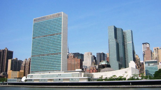 HEADQUARTERS. United Nations is located in New York City. Photo from Wikimedia