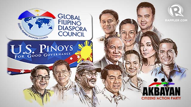 US Pinoys for GOod Governance and the Global Filipino Diaspora Council endorse their candidates