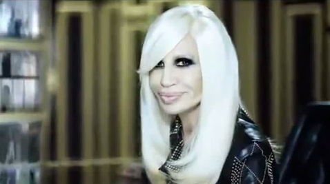 INSPIRED BY TAROT. Donatella Versace drew inspiration from the sun, moon and lovers. Screen grab from YouTube (MaisonChaplin)