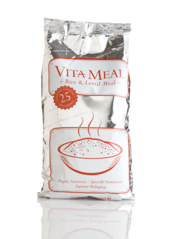 VITAMEAL. This rice and lentil mix is fortified with 25 essential vitamins to combat malnutrition. Photo courtesy of Nu Skin Philippines