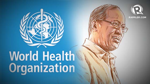 HEALTH AWARD. Philippine president Benigno Aquino III  to receive WHO award for his "exemplary leadership in public health."